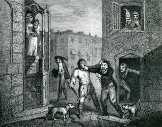 ブラインド乞食の帽子「ウィットの雑誌」1784