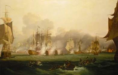トラファルガーの海戦、1805年10月21日、19世紀初頭（油彩・キャンバス）