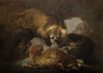 ライオンとヒョウ、1820年。