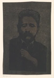 投影された影のある自画像