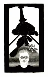 イースター サボテンと一緒の自画像、1927 年頃。