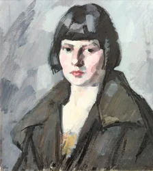 少女の頭、1920年頃