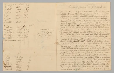 奴隷貿易に関するサミュエル・フォックスからジャイルズ・サンダースへの手紙、1847 年 1 月 14 日。