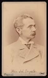 ジョン・ジェームズ・インガルスの肖像 1833-1900年、1876年から1880年の間。