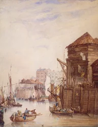 ビリングスゲート ワーフ、ロンドン、1820 年