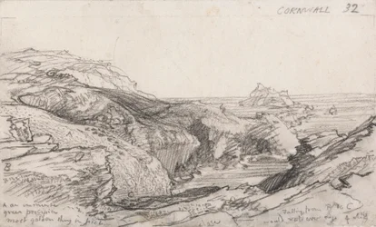 Sivu Cornish Sketchbookista: Cornwall 32