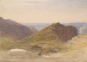 デヴォンの北海岸、遠方のランディ島、カリフォルニア州。 1835年。