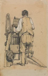 A Laborer Seen From Behind Operating a Machine   1434304   ja       japanese Successfully Translated  Original: The Holy Family with the Infant St. John (oil on fir panel) Translat: The Holy Family with the Infant St. John (oil on fir panel) 1457632 ja jap