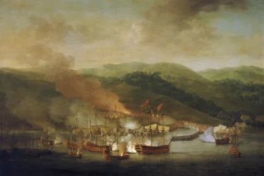 オーストリア継承戦争（1740-1748）：バスティア（フランス）爆撃（11月6日