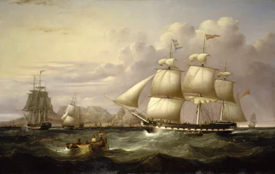 1834年にリバプール（イギリス）で建造された東インド会社の貿易船「ユーフラテ」、