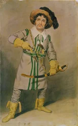 ジョージスミス（1777-1836）は、Drury Lane Theatre、1816-17のWHアーノルドによる「The Woodman&39;s Hut」のシャンプットとして
