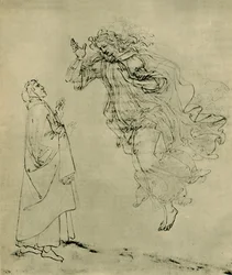 ダンテとベアトリス、1492-1495、1943。