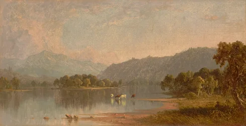 サコ川からのワシントン山 1858年 （油彩・キャンバス）