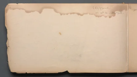 スケッチブック、03ページ：SR Gifford 15 10th Street New York、1859。