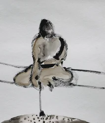 『侍の瞑想』スケッチ