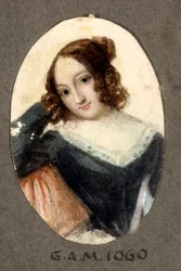 スパイの笑顔を持つ少女 サント パナリオ (1786-1871) による絵画 19 世紀 Genes, Galleria d