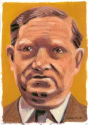 Evelyn Waugh、2008（紙に油彩）