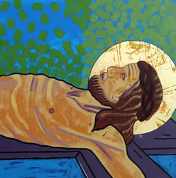 イエスは十字架に釘付けです