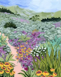 野の花の道