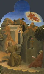 ボルゴデルサントセポルクロ祭壇画、1437-1444からの聖フランシスコの非難