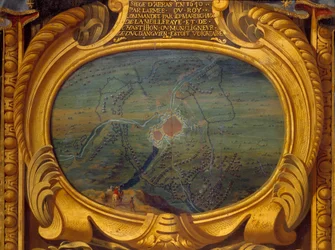 三十年戦争（1618-1648）：アラスの所在地を表す地図