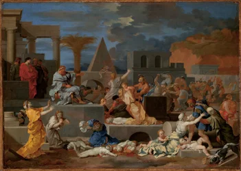 イノセントの虐殺（キャンバスに油彩）