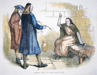 マーサ・コーリーは1692年のセイラム魔女裁判で魔術の罪に問われる