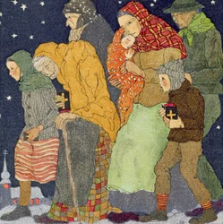 1910年頃、J.M.デント＆サンズ発行の「クリスマス」より。