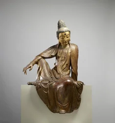 菩薩観音菩薩、明代、14〜15世紀後半（乾漆、金、絵の具）