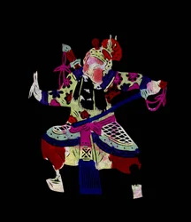 京劇の登場人物。中国の民芸品、ペキン。