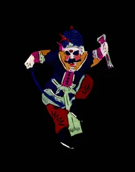 剣で武術の練習をする男性のキャラクター。中国の民芸品、ペキン。