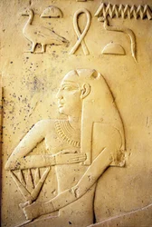 古代エジプト、壁画、イヒ礼拝堂、イヒ、サッカラ（写真）