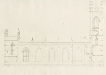 Burton-upon-Trent - Holy Trinity Church: Drawing, nd [?1820s] (drawing)