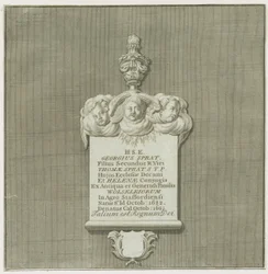 Colwich - Mural Monument to George Sprat: engraving, nd [?19世紀].(印刷)