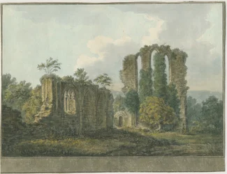 クロックスデン修道院：水彩画、nd [1805] （絵画）