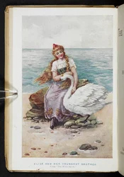 「The Wild Swans」のエリーゼと彼女の末弟（カラーリソ）