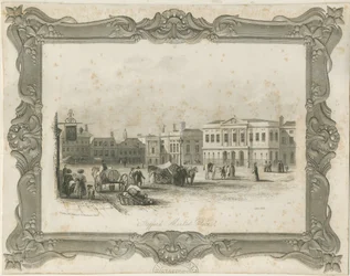 Stafford - Market Place: engraving, nd [c 1841] (print)