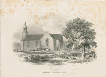 ウィーフォード教会：リトグラフ