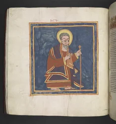 または。 481, f.45v Aaron. Octateuch, Gospels and Ecclesiastical works. エチオピアの写本. 17 世紀後半