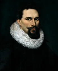ナッソー伯爵モーリス・オブ・ナッソー（1567-1625）の肖像。無名の絵画、フランドル派（油彩・キャンバス