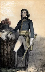 Barthelemy-Catherine Joubert (1769-1799) general english - バーテルミー・カトリーヌ・ジュベール（1769-1799）English general - engraving