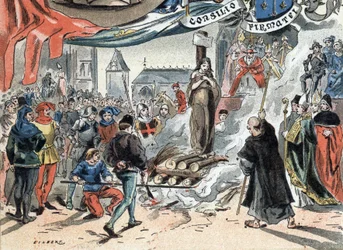 ジョーン・オブ・アークは屠殺人に導かれた」百年戦争