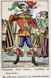 キャプテン・フラカス - エピナル画像 「Fracasse etait butor...」Theophile Gautier（1811-1872）の小説。