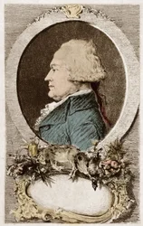 アンテルム・ブリヤ・サヴァラン（Brillat-Savarin）の肖像 第三国の奉行、副官、フランスの美食家、作家