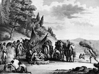 フランス革命の戦争。フランス陸軍大将フランソワ・セヴラン・マルソー（1769-1796）の死（9月21日、ドイツ・アルテンキルヘンにて