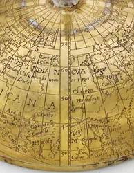 希少な大陸の地球儀カップ、北ドイツまたはフランドル、1600年頃（シルバーギルト）（438767の詳細