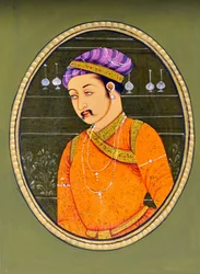 ジャハーンギール帝の細密画 インド・アジア