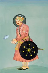 ムガル帝国皇帝アクバルの細密画
