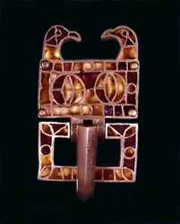 ゴシック様式のフィーブル。紀元後6世紀。ミラノ、城博物館