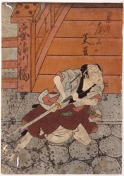 永雀の肖像（カラー木版画）
